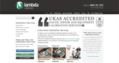 Desktop Screenshot of lambda-cal.co.uk